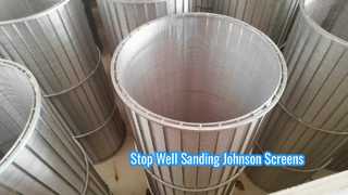Tubo de tela de fio AISI 316l Johnson Vee para águas residuais
