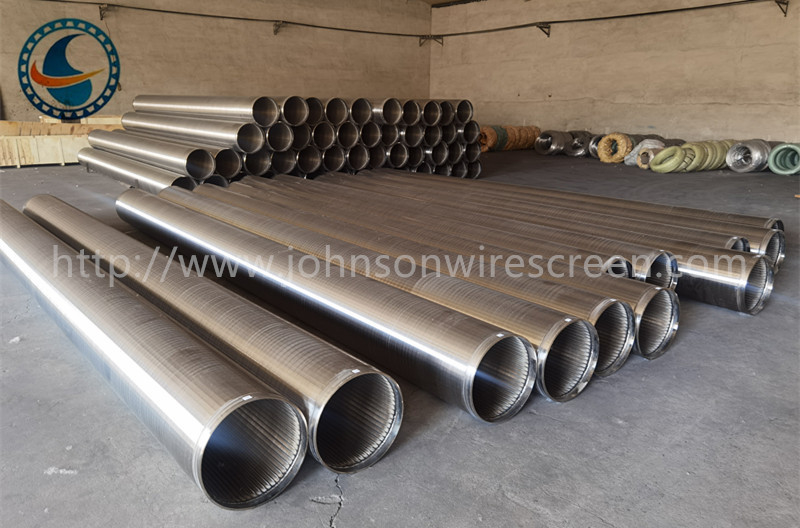 Ecrã de fio de Johnson galvanizado de baixo carbono para poços de água para controle de areia