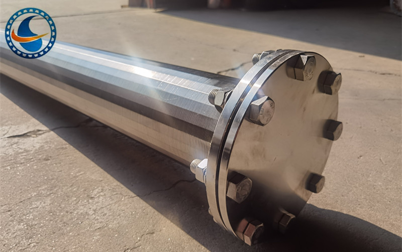 SS304 Slot 25μm Johnson Wedge Wire Screen Filter Até 80% Área Aberta