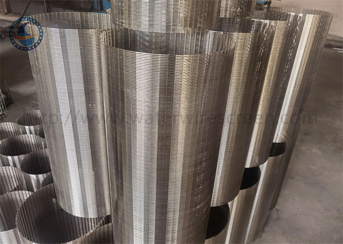 25 - 1027 mm de diâmetro Poço de água tela enrolada em arame para filtro de areia