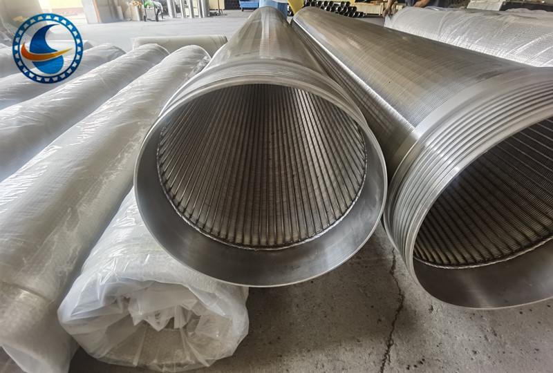 Galvanização e SS 304 Johnson Wedge Wire Filtro de tubulação