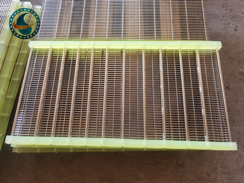 Painel de tela de fio de cunha de aço inoxidável 304 de 1,7 mm para filtragem de alimentos
