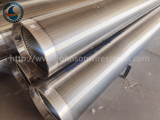 Entalhe contínuo de aço inoxidável de 202 6-5/8” Vee Wire Screen Johnson Type