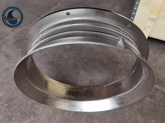 aparas de aço inoxidável do metal de Mesh Screen For Centrifuges Of do fio da cunha de 523mm 304