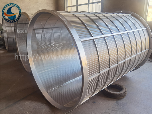 entalhe contínuo Seperator do aço 304 de 1018mm Dia Wedge Wire Mesh Stainless