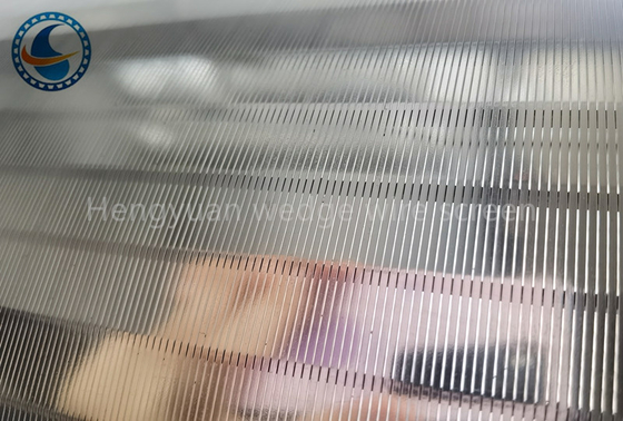 Tela de fio de aço inoxidável não de obstrução da cunha 304 para girar filtros finos da grade