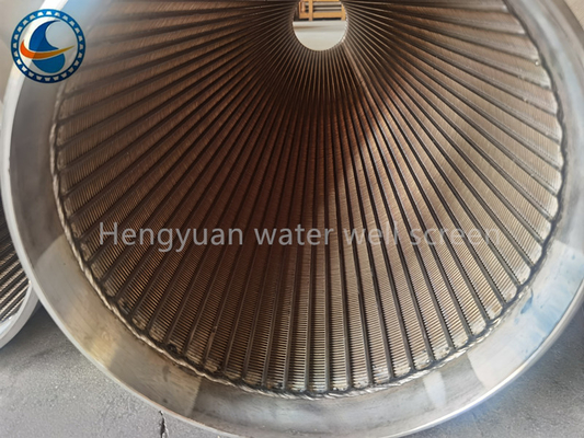 entalhe de aço inoxidável 12-3/4” Vee Wire de 304l Johnson Water Well Screens 1.0mm
