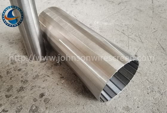 Tubo da tela de fio da cunha da soldadura de resistência dos Ss para o filtro da resina