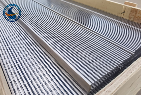 Entalhe de aço inoxidável do painel reto 316l 3mm da tela de fio da cunha da raspagem