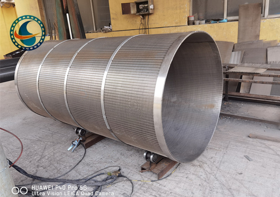 cilindro 250μM For Wastewater Treatment da tela de fio da cunha SS304 de 2175mm