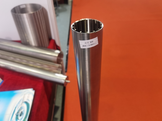 Tubo de filtragem de fio de cunha de 80 micrões para equipamento de filtragem mecânica