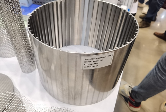 Filtro de tela de fio de cunha de aço inoxidável com técnica de soldagem completa