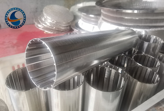 SS304 OD60MM Ecrã de fio de cunha redondo puro para equipamento de filtragem mecânica