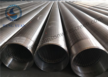 A cunha V deu forma à tubulação dos Ss 205 Johnson Wire Screen Wrapped Slotted para a filtragem