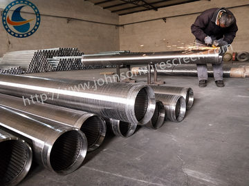 Tela de poupança de energia de Vee Wire Wrapped Screen Cylindrical para o controle da areia