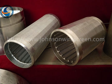 Resistência personalizada de Johnson Vee Wire Screen Strong Corrosion de 20 entalhes