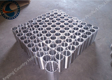 Tela de fio do perfil, SS 304 Vee Wire Screen Tube, tubulação envolvida fio da tela