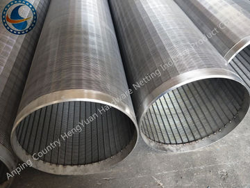 cunha de aço inoxidável Johnson Wire Screen Tube de 251mm, tubulação do entalhe do poço de água