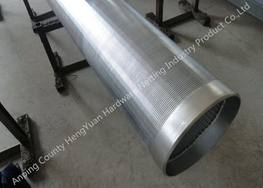 Cunha de aço inoxidável Johnson Wire Screen do filtro, tubulações de água boa profundas