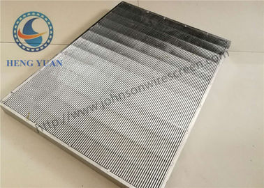 Painel de Vee Wedge Wire Mesh Grids, tamanho de aço inoxidável do entalhe da tela 0.7mm da peneira