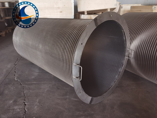 Filtro rotativo de tela de arame em cunha SS304 800mm x 1500mm
