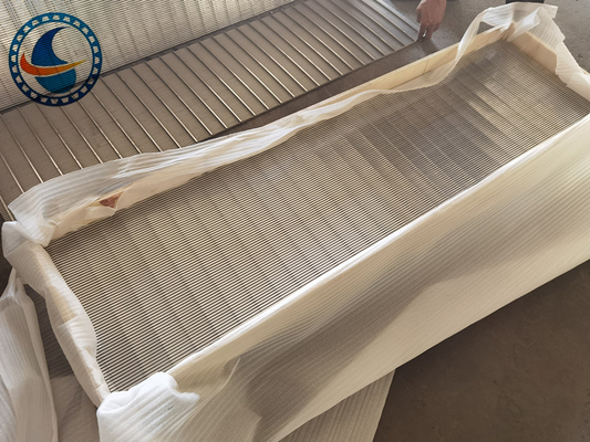 Painéis de Tela de Fio Cunha de Aço Inoxidável para Filtração de Alimentos