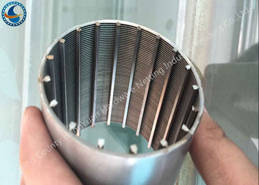 O círculo completo V dá forma ao elemento de Mesh Tube Stainless Steel Filter do fio não - obstruindo-se