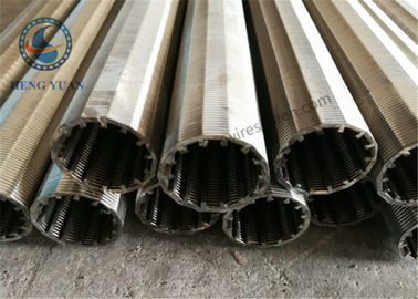 Fio de aço inoxidável Johnson Screen do fio V da cunha 40mm O.D Screen Pipe