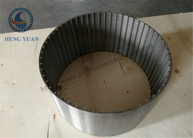 Comprimento sem fôlego do tubo 5800mm de Johnson Profile Wire Wrap Screen do SUS 304
