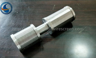 Os SS Johnson Wedge Wire Screen Nozzle personalizam para o tamanho do entalhe do cliente 0.05-1mm