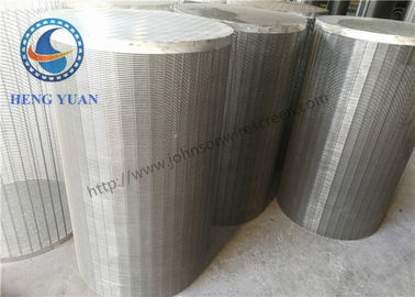 A água subterrânea Wells de 304 SS Johnson Wedge Wire Screen V dá forma para o filtro de cilindro