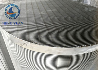 Tubulação da tela de fio do perfil do grande diâmetro de aço inoxidável para o filtro de água