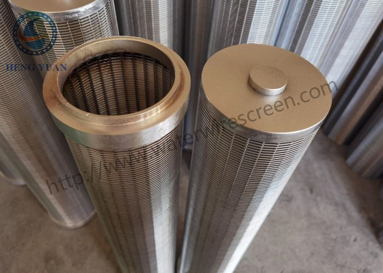 O coletor da resina envolveu Johnson Wire Screen Tube Stainless 316l de aço para o filtro da resina