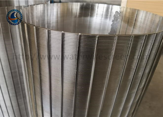 Aço 316l de Vee Wire Screen Drum Stainless do entalhe de Johnson 0.5mm