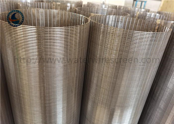 Tipo de aço inoxidável da forma de 304 Johnson Wire Screen Wedge Slot para o filtro