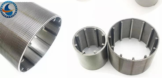 Filtro de cunha do perfil dos Ss 316l Johnson Vee Wire Screen Slot 20um