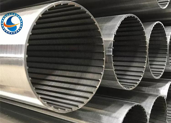filtro de Johnson Type Wedge Wire Screen do entalhe de 0.5mm de aço inoxidável