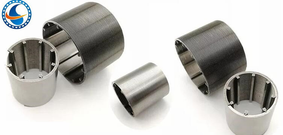 Diâmetro de Johnson Continuous Slot Wedge Wire Mesh Profile Screen Stainless Steel 63mm