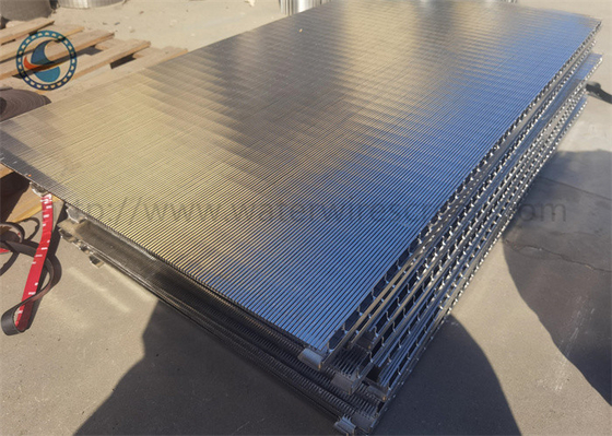 Painel de filtro de tela de arame Johnson Wedge V para equipamentos de cerveja